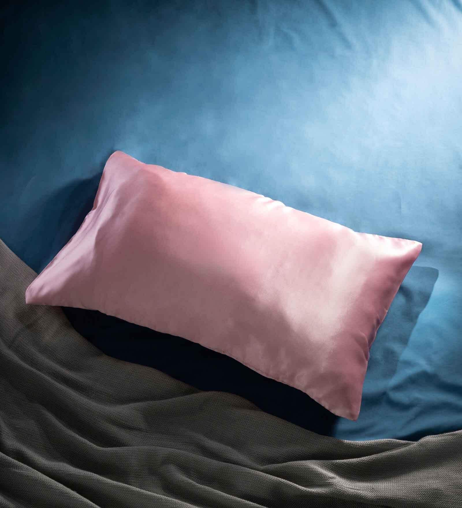 Coral Solid 400 TC Satin Set of 2 Pillow Covers