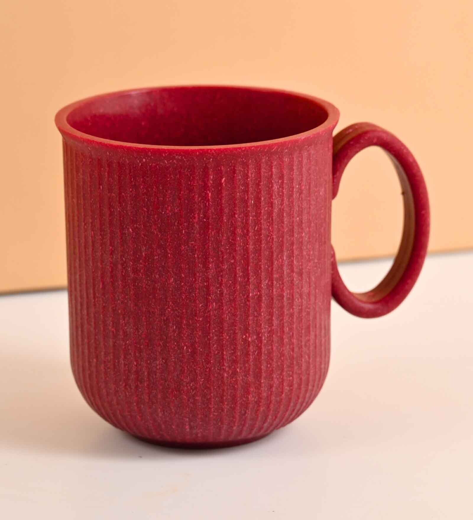Coral Statement Coffee Mug 350 ml (1 Pc)Rice Husk Biocomposite