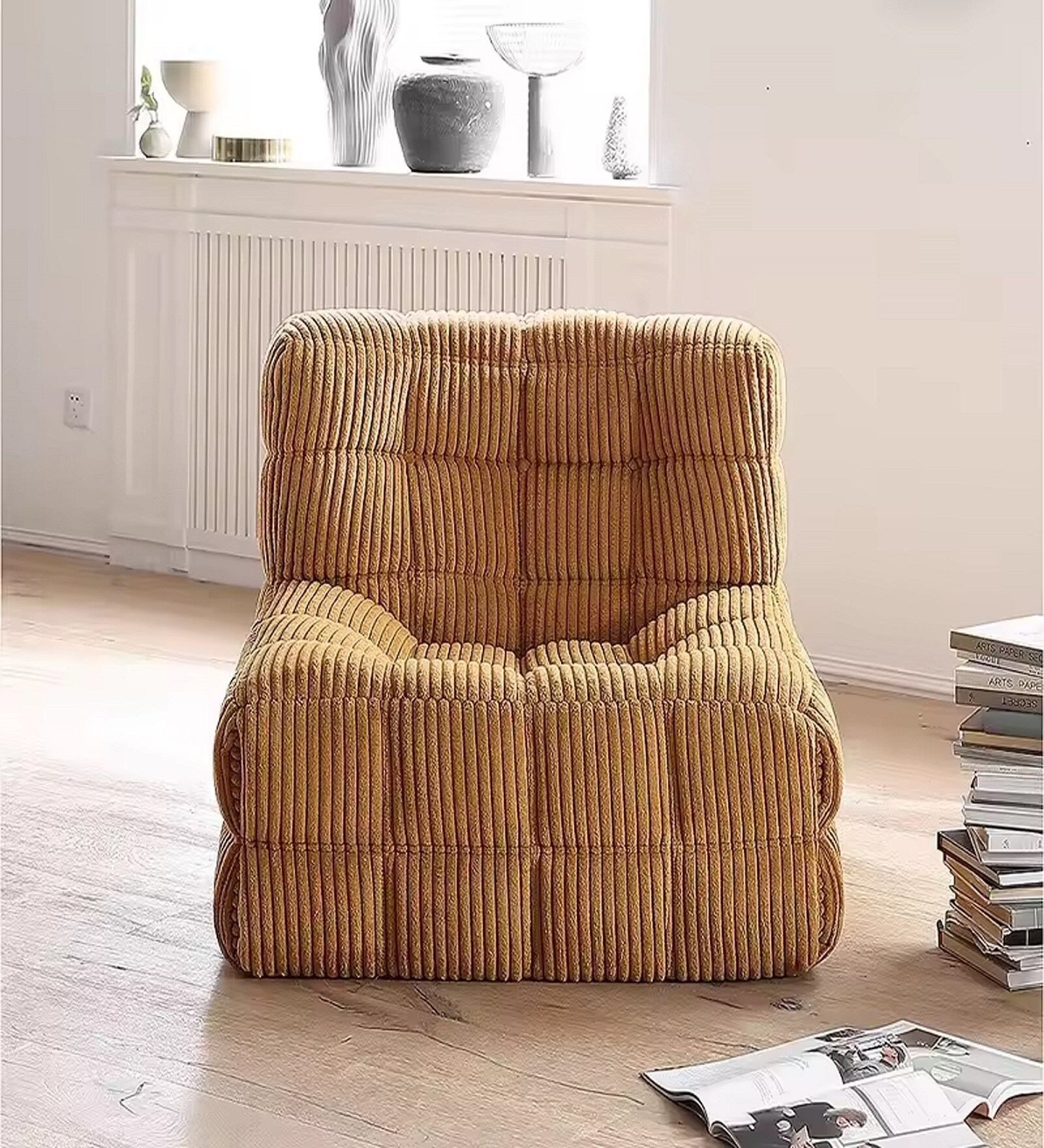 Corduroy Cloud Sofa Seat In Cord Fabric Single Seater