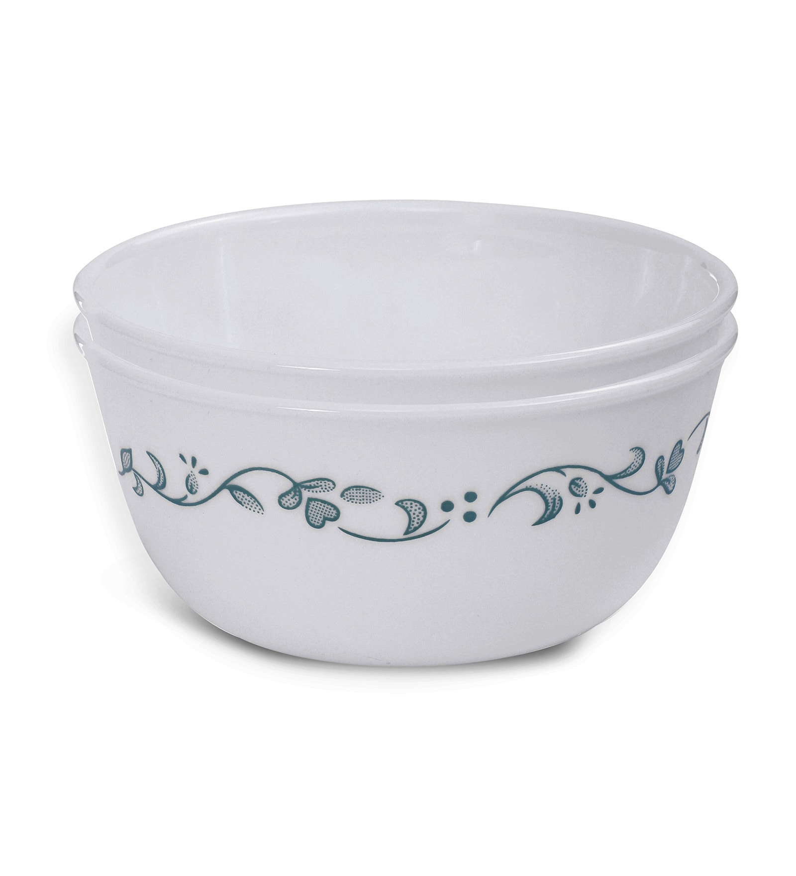 Buy Corelle Livingware Country Cottage White and Green Vitrelle Glass