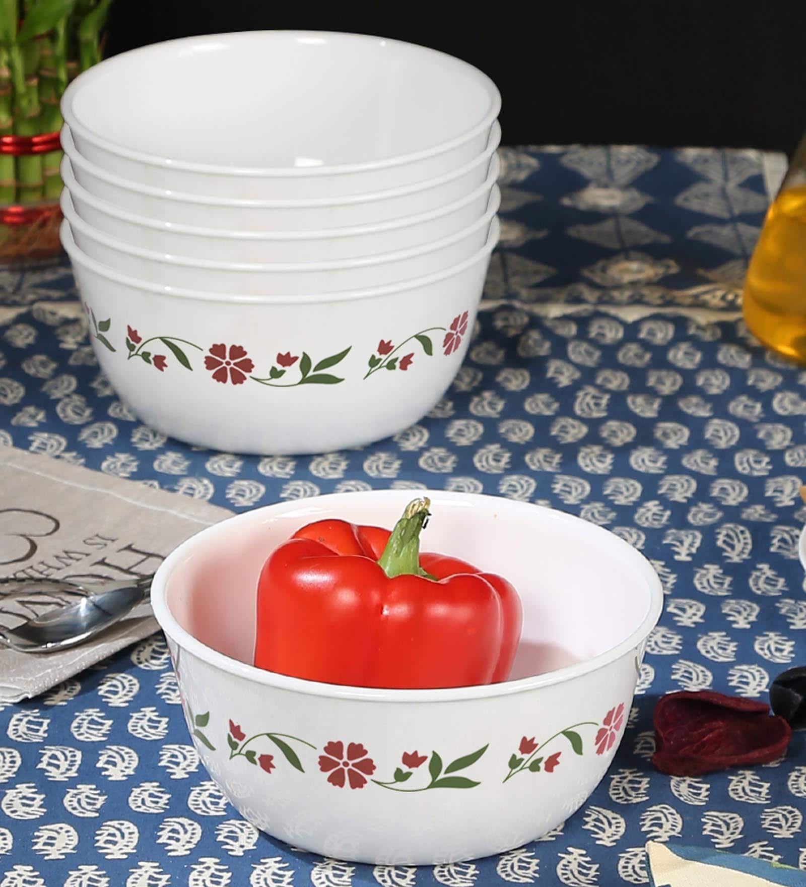 Buy Corelle Livingware Spring Pink Cereal Bowls Set of 6 Online