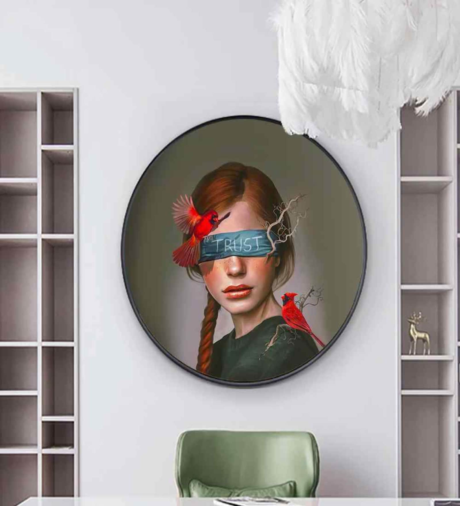 Cosmos and Chaos Matte Finish Abstract Canvas Wall Art