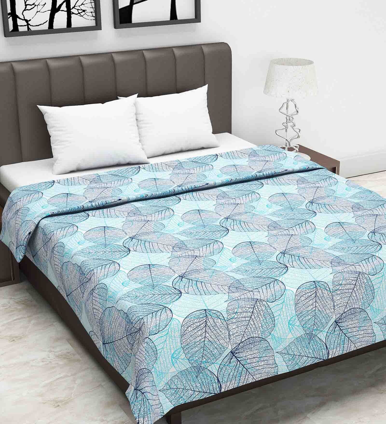 Blue Abstract 120 GSM Double Bed Dohar Blue Abstract 120 GSM Double Bed Dohar