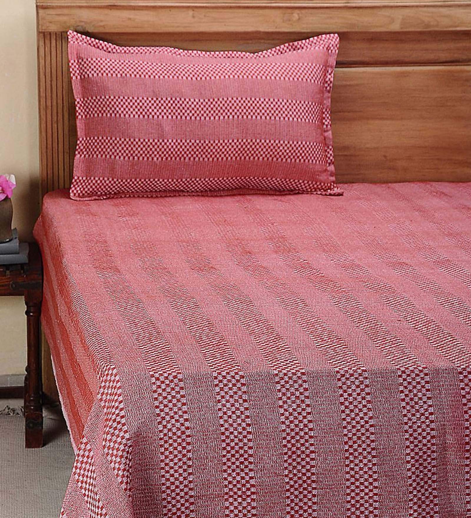 Buy Cotton 150 TC Single Bed Cover with 1 Pillow Cover by Neudis at 19