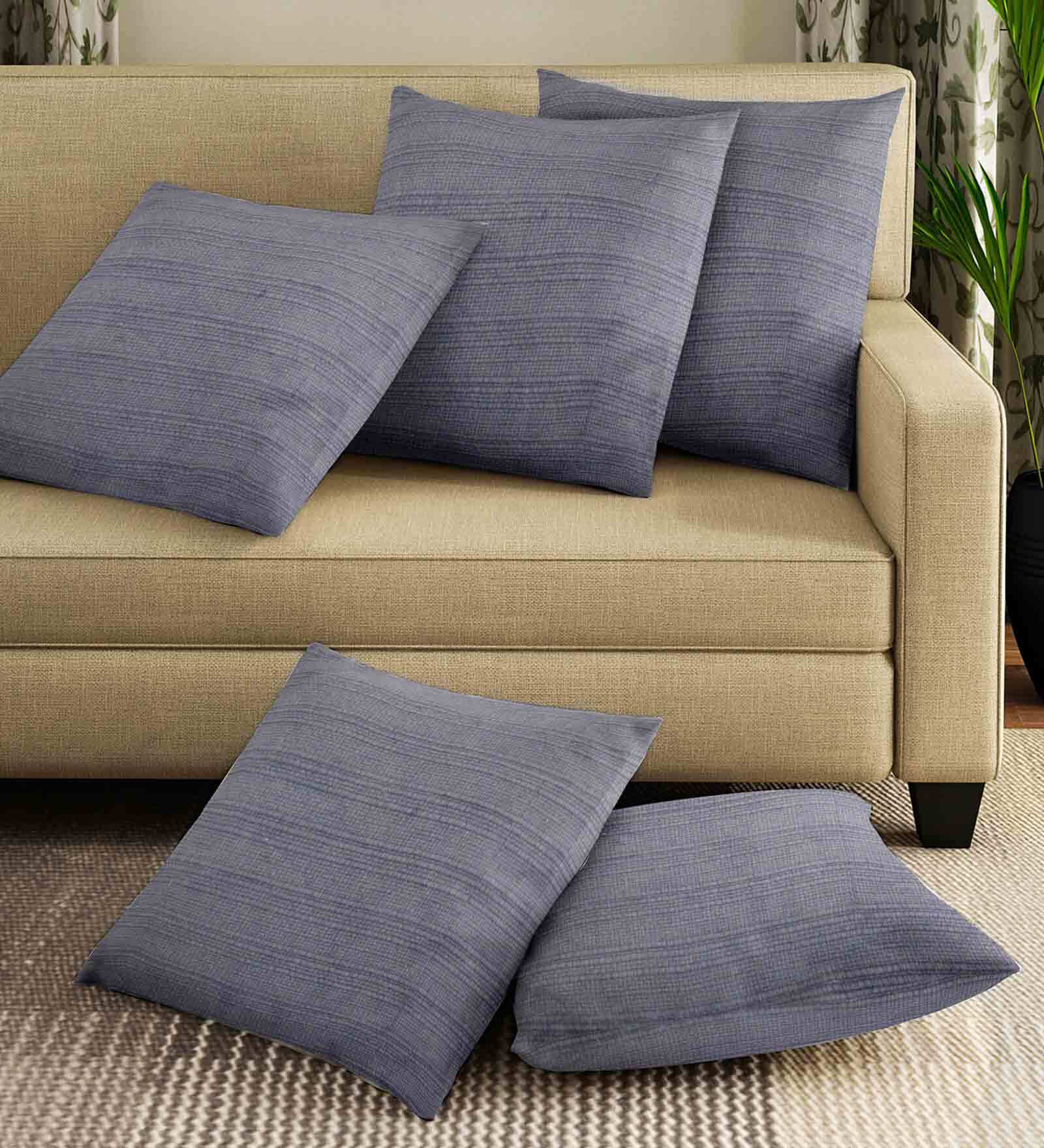 Multicolor - Cutwork Cotton Applique Cushion Cover (16 x 16 in)