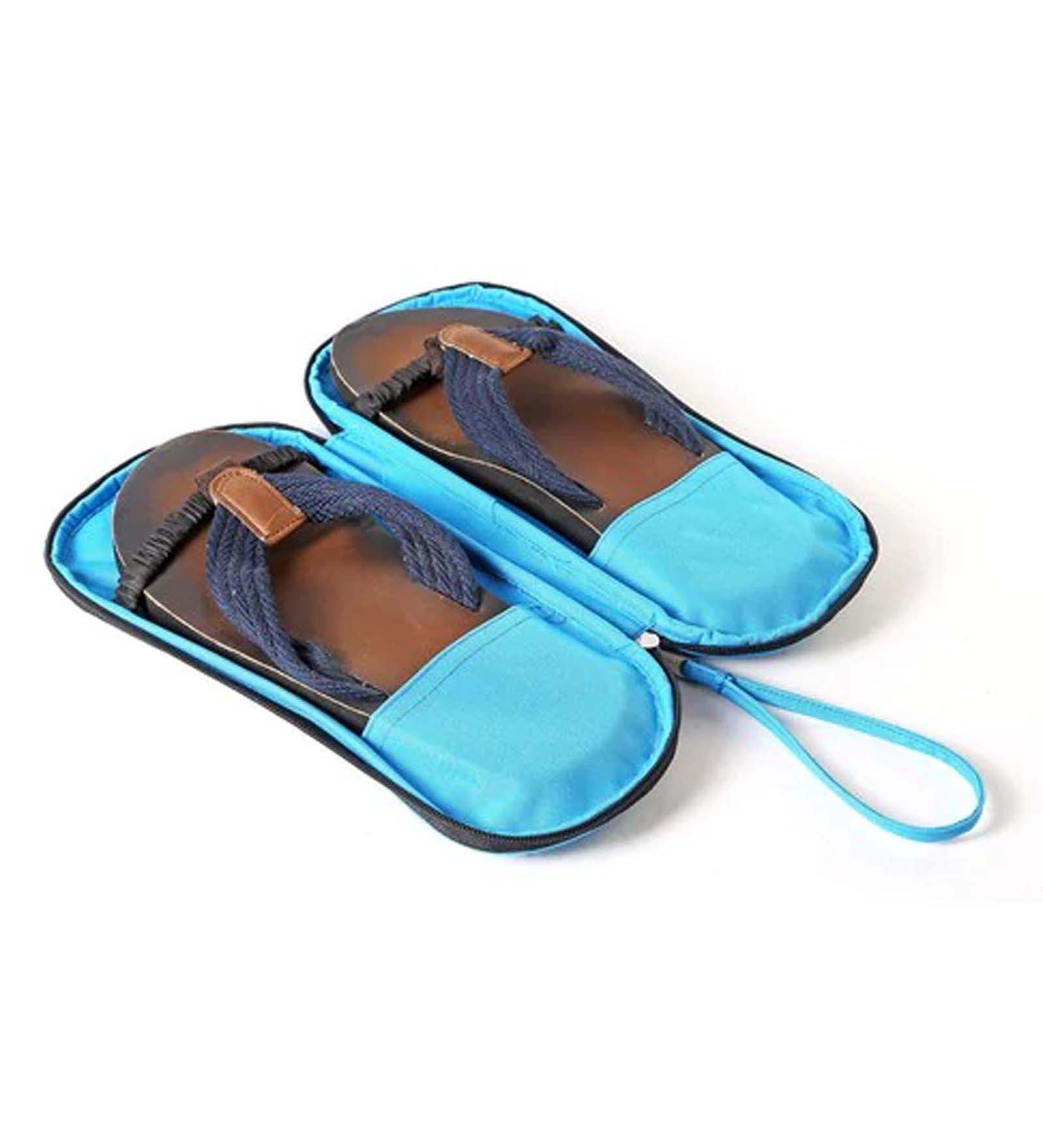 Cotton Sky Blue Shoe Organiser