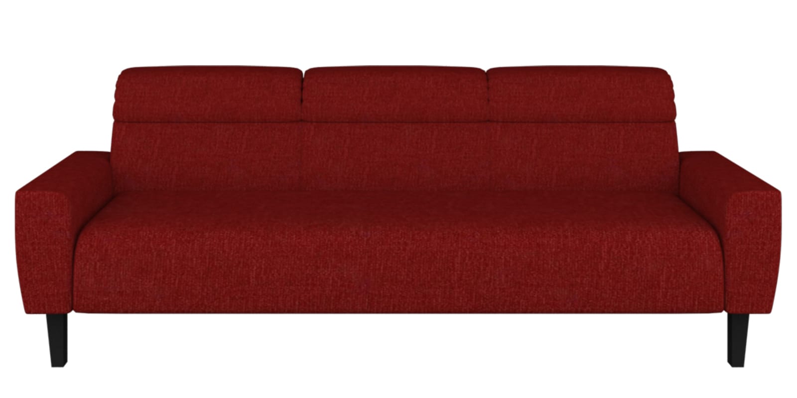 Buy Collins Fabric 3 Seater Sofa in Red Colour at 22 OFF by Varanda