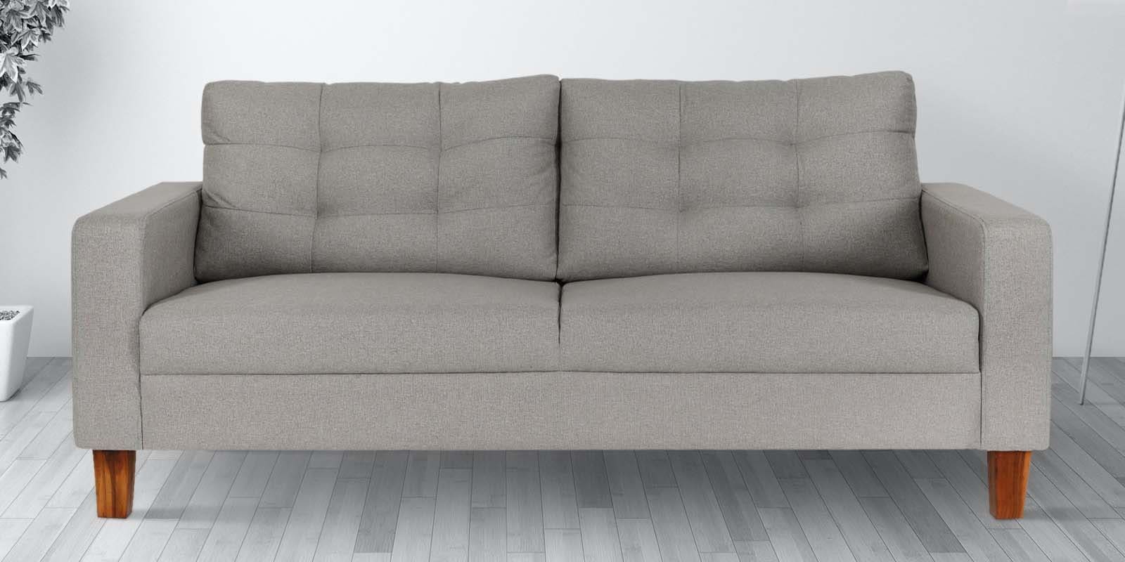 Cologne Fabric 3 Seater Sofa in Grey Colour