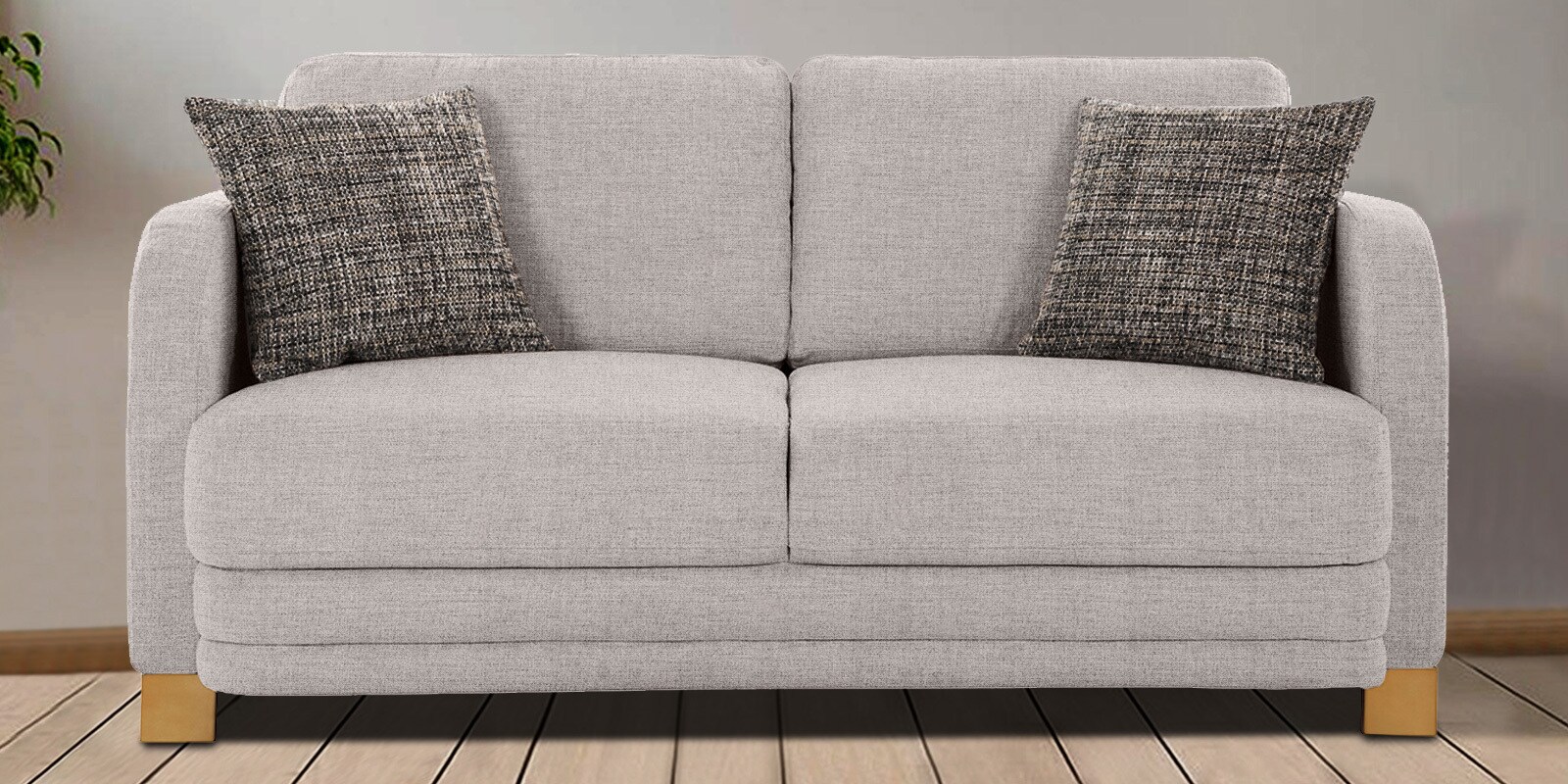 Columbia Fabric 2 Seater Sofa in Grey Colour