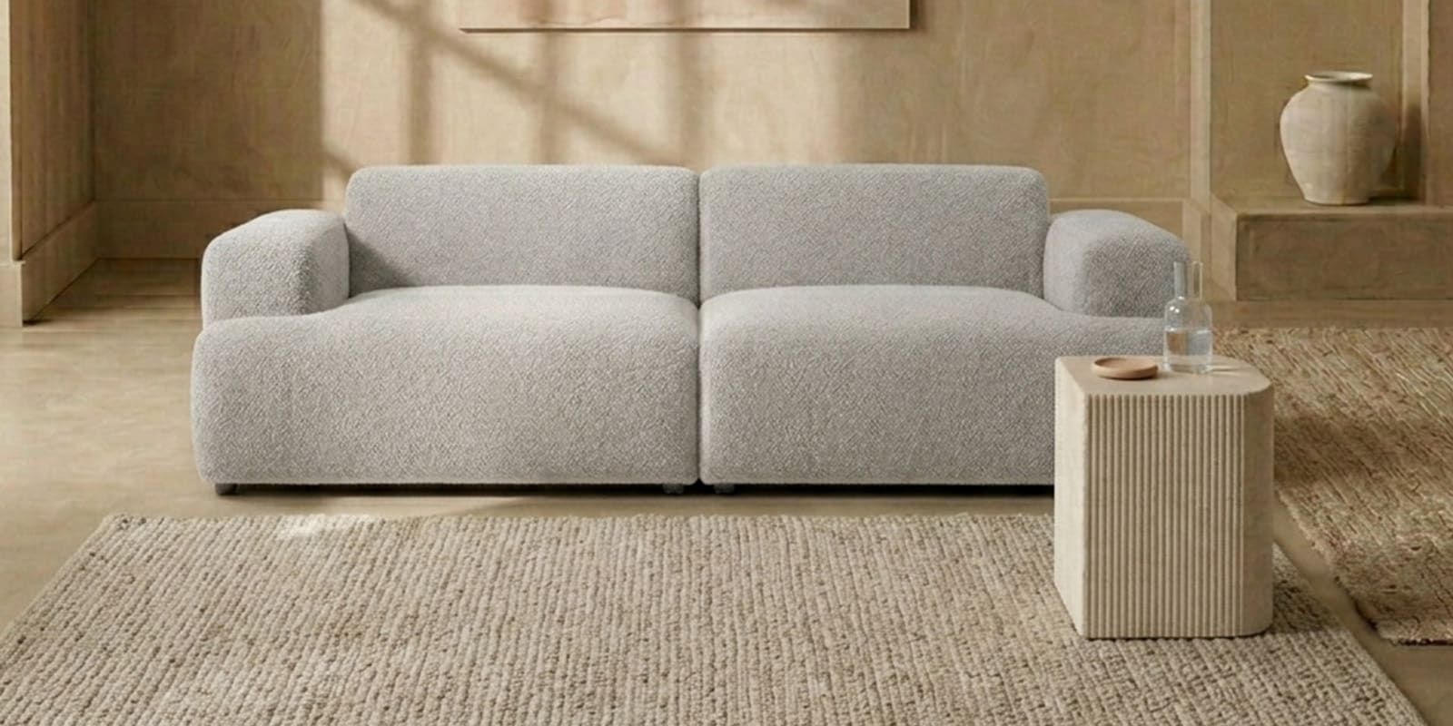 Comfort Haven 2 Seater Sofa In Grey Color