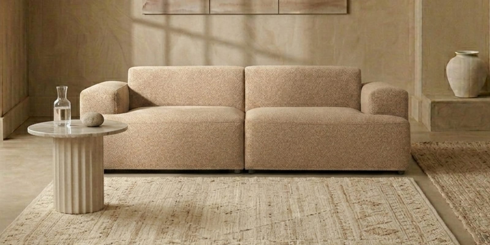 Comfort Haven Fabric 2 Seater Sofa In Mouse Grey Colour