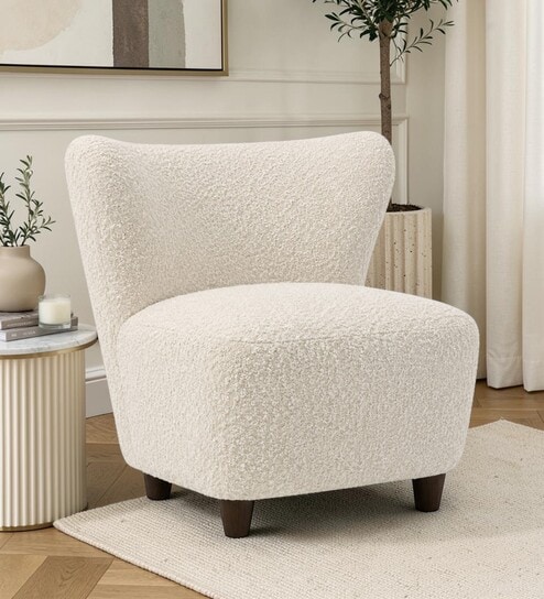 Cocoon Curve Chair In Beige Color