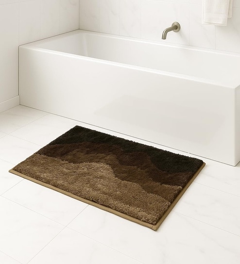 Coffee Microfiber 16x24 Inches Super Soft Bath Mat