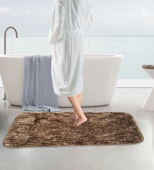 Coffee Microfiber 18x30 Inches Super Soft Bath Mat