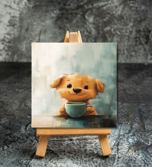 Coffee Paws Mini Canvas Frame