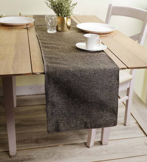 Premium (36x12) Coffee Brown Jute Table Runner