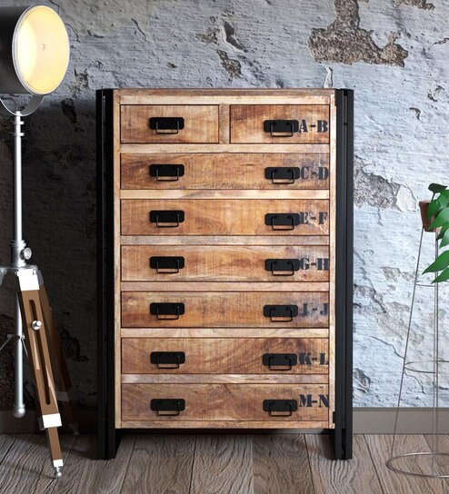 Buy Coleman Solid Wood Chest Of Drawers By Bohemiana Online