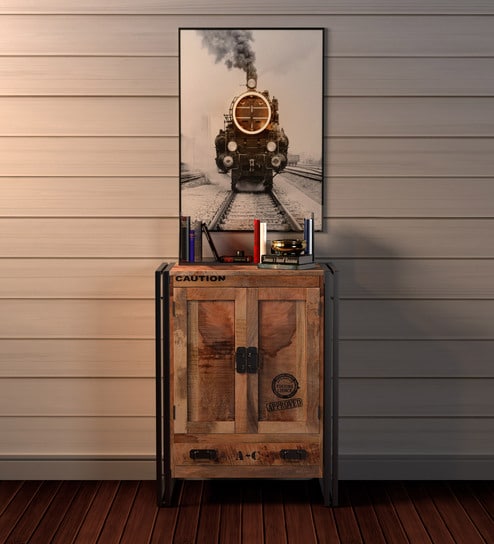 Buy Coleman Solid Wood Cabinet By Bohemiana Online Industrial