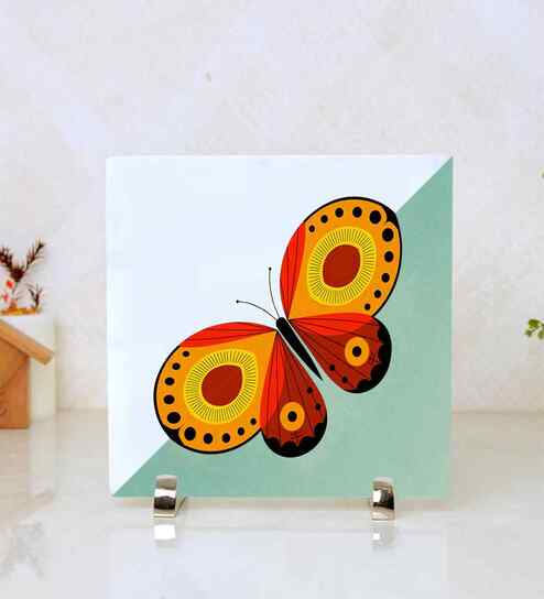 Color Me Butterfly Marble Showpiece