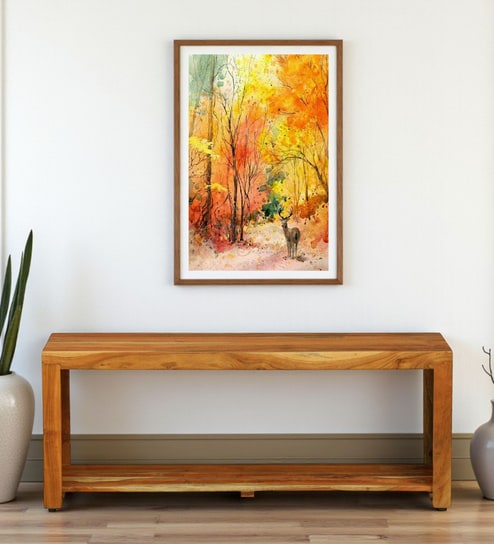 Coltbus Acacia Wood Bench In Natural Finish