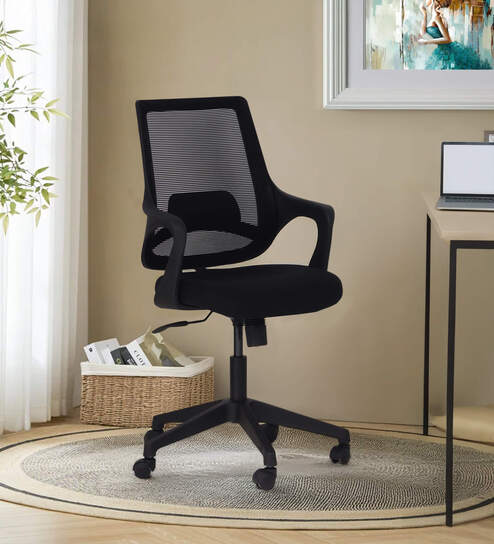 Comet Ergonomic Chair In Black Colour