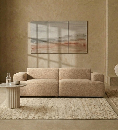 Comfort Haven Fabric 2 Seater Sofa In Mouse Grey Colour