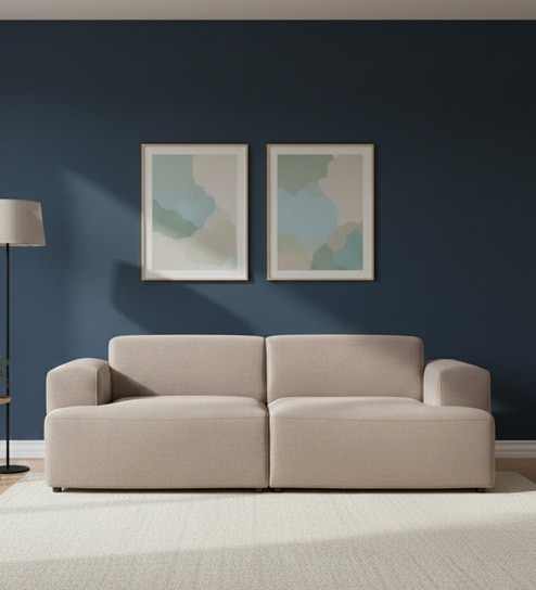 Comfort Haven Fabric 2 Seater Sofa In Mouse Grey Colour