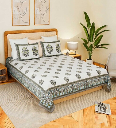 habereindia Comfortable Cotton Double Bedsheet King Size Set for Daily Use and Gifting-picture-18