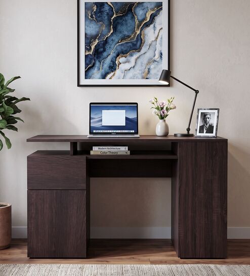 Comino Study Table in Wenge Finish