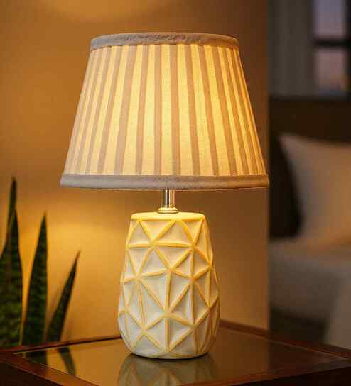 Contemporary Ceramic Base Bedside Table Lamp
