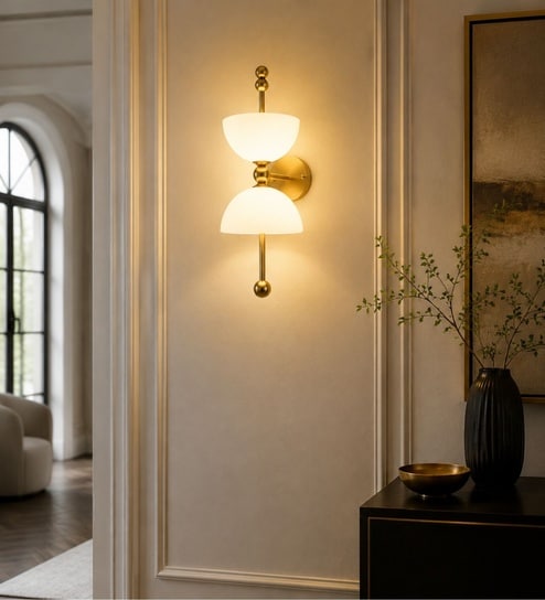 Contemporary Double Globe Wall Sconce
