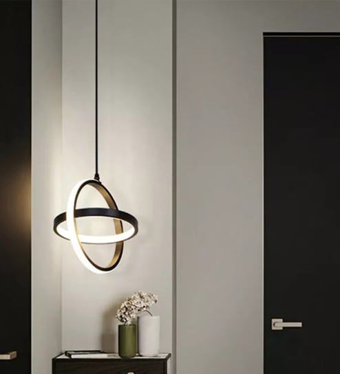 Contemporary LED Pendant Hanging Light Adjustable Height