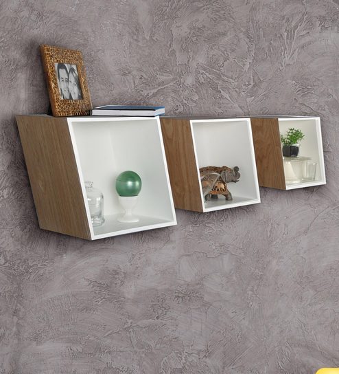 Amazoncom Creative Co Op Metal Wall Rack With Shelves Plate