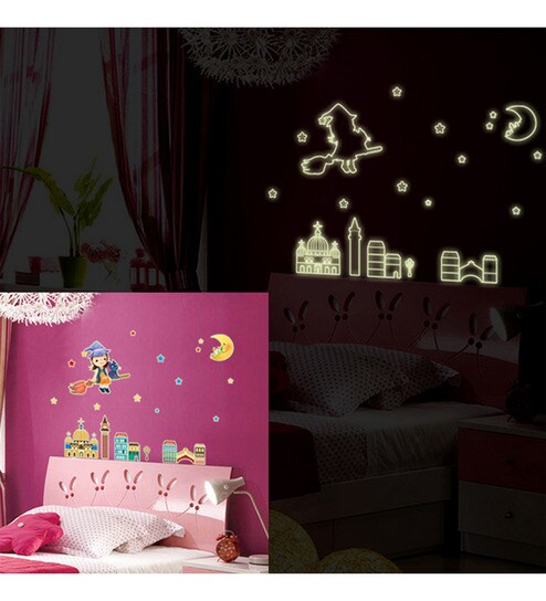 Buy Pvc Vinyl Night Star Radium Theme Wall Sticker By Cortina