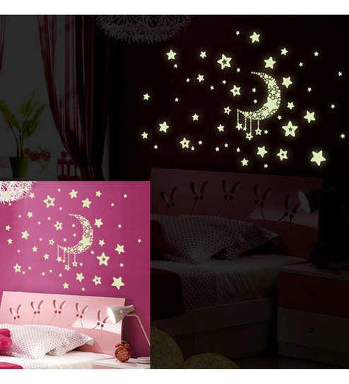 Cortina Night Star Radium Theme Vinyl Wall Sticker