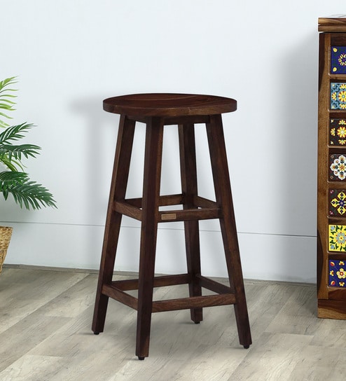 Buy Brandon Bar Stool in Brown Colour by Creative Seating System