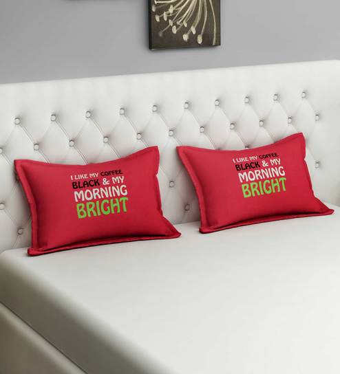 Cotton 144TC 28x18 Inch Pillow Cover Set by Swayam