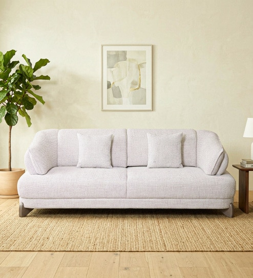 Cove 3 Seater Sofa In  Light Grey Color