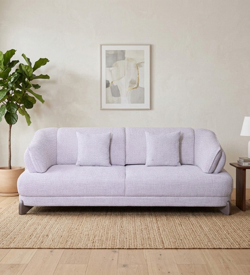 Cove 3 Seater Sofa In  White Color
