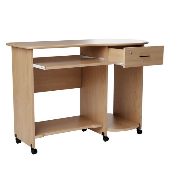 Buy Companion Computer Table in Beverian Beech Finish by Godrej Interio