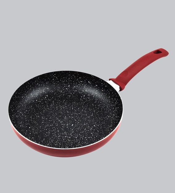 Buy 5 Layer Non Stick Fry Pan Granite Finish In Scarlet Red Color 22cm Online Frying Pans Cookware Discontinued Pepperfry Product