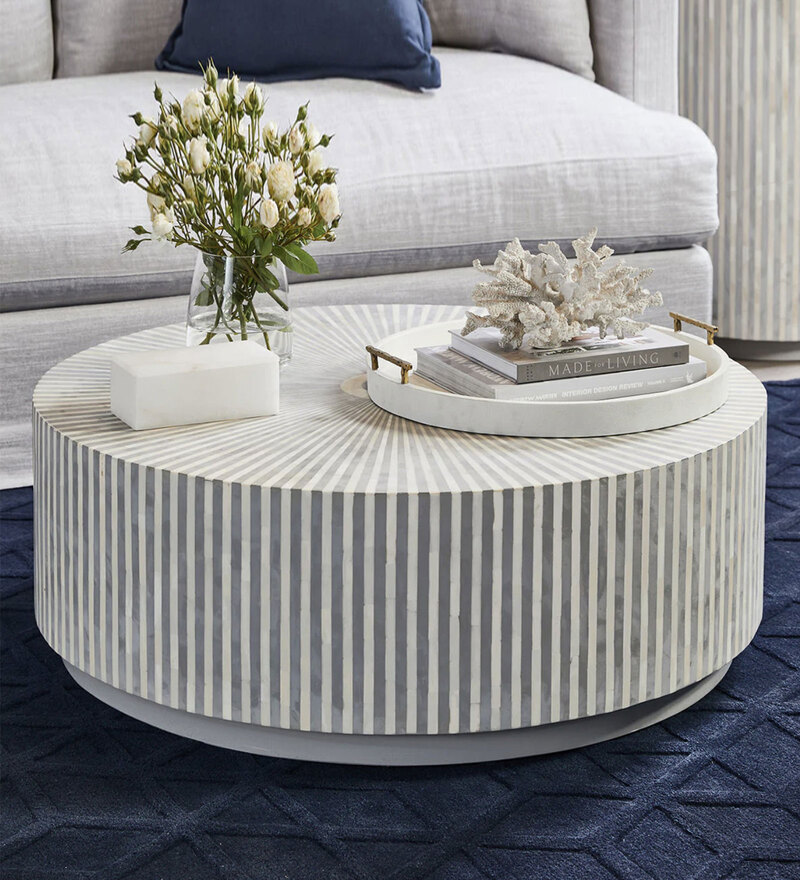 low grey coffee table