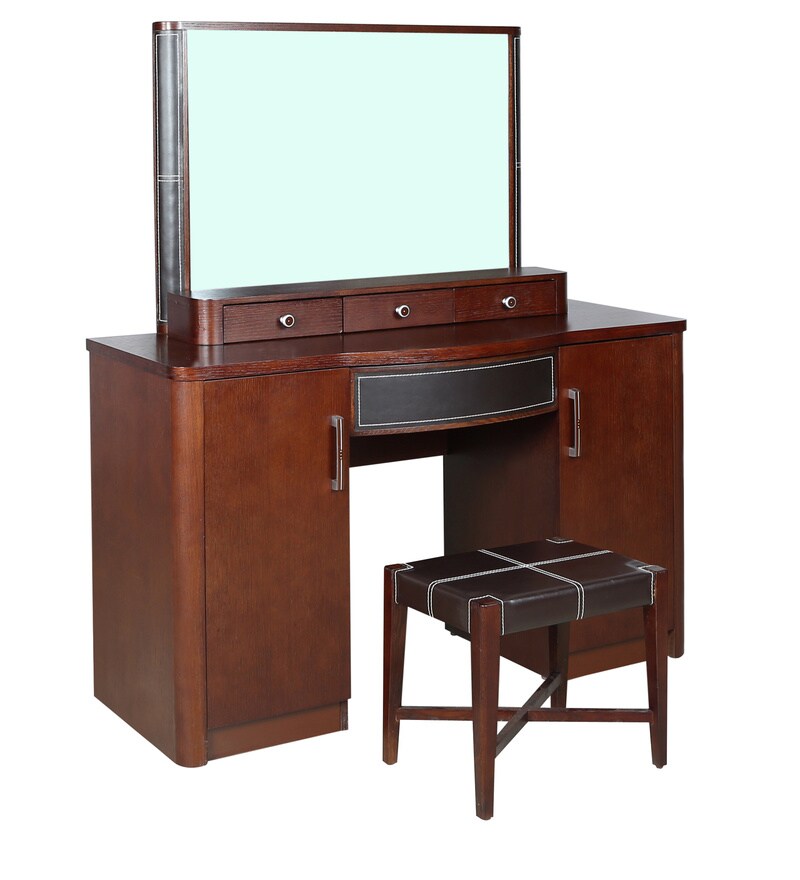 Buy Compact Dressing Table in White Duco Paint by Parin Online