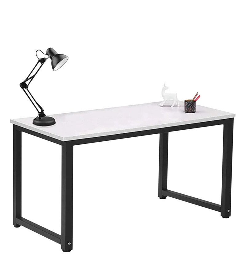 Buy Computer Table In White Finish By EFC Online Computer Tables Study Tables Furniture
