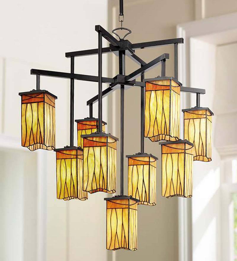 stained glass chandelier
