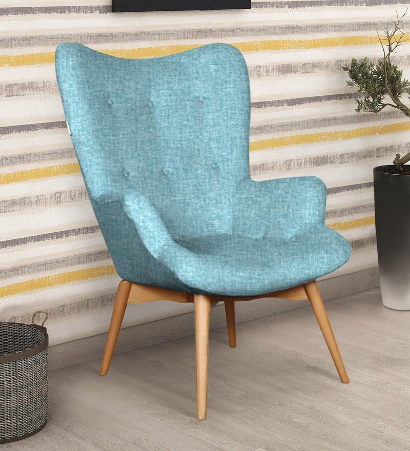 ice blue accent chair