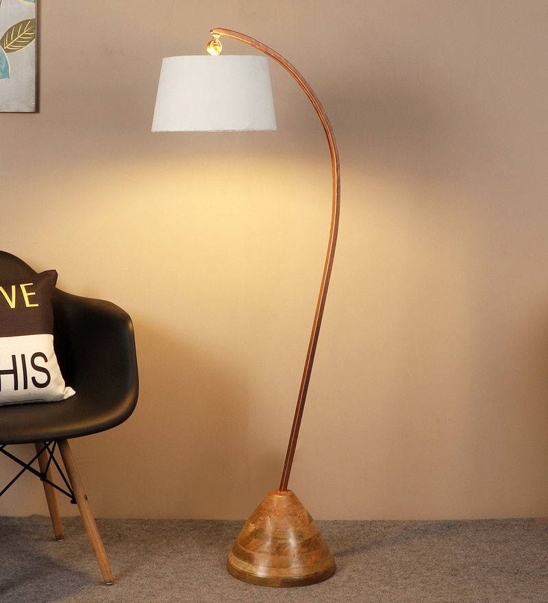 copper finish floor lamp