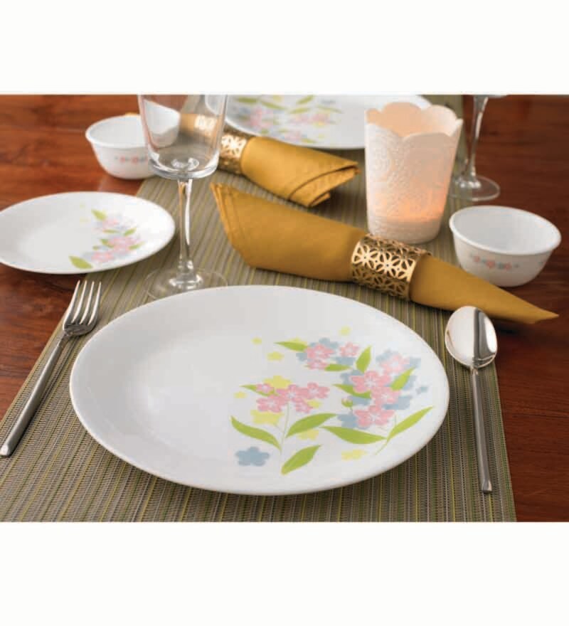 Buy Corelle India Impressions Melody 21 Pcs Dinner Set Online Glass