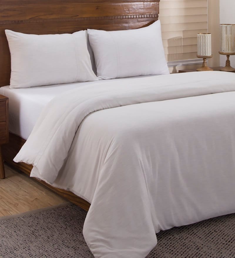 white double bed duvet cover