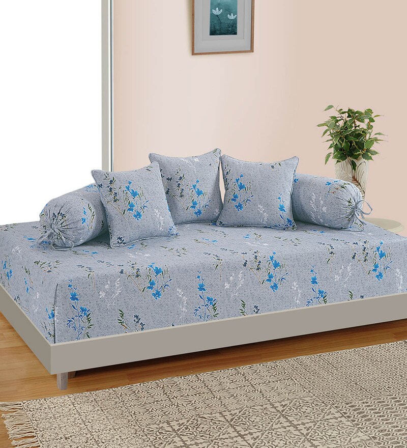 Buy Cotton 180 TC 6 Piece Diwan Set Online Diwan Sets Diwan Sets